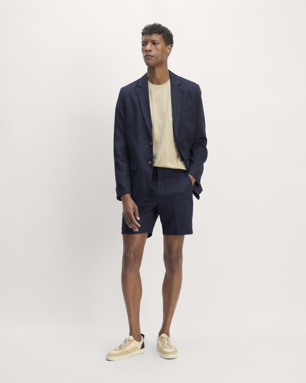 The Linen Blazer | Navy