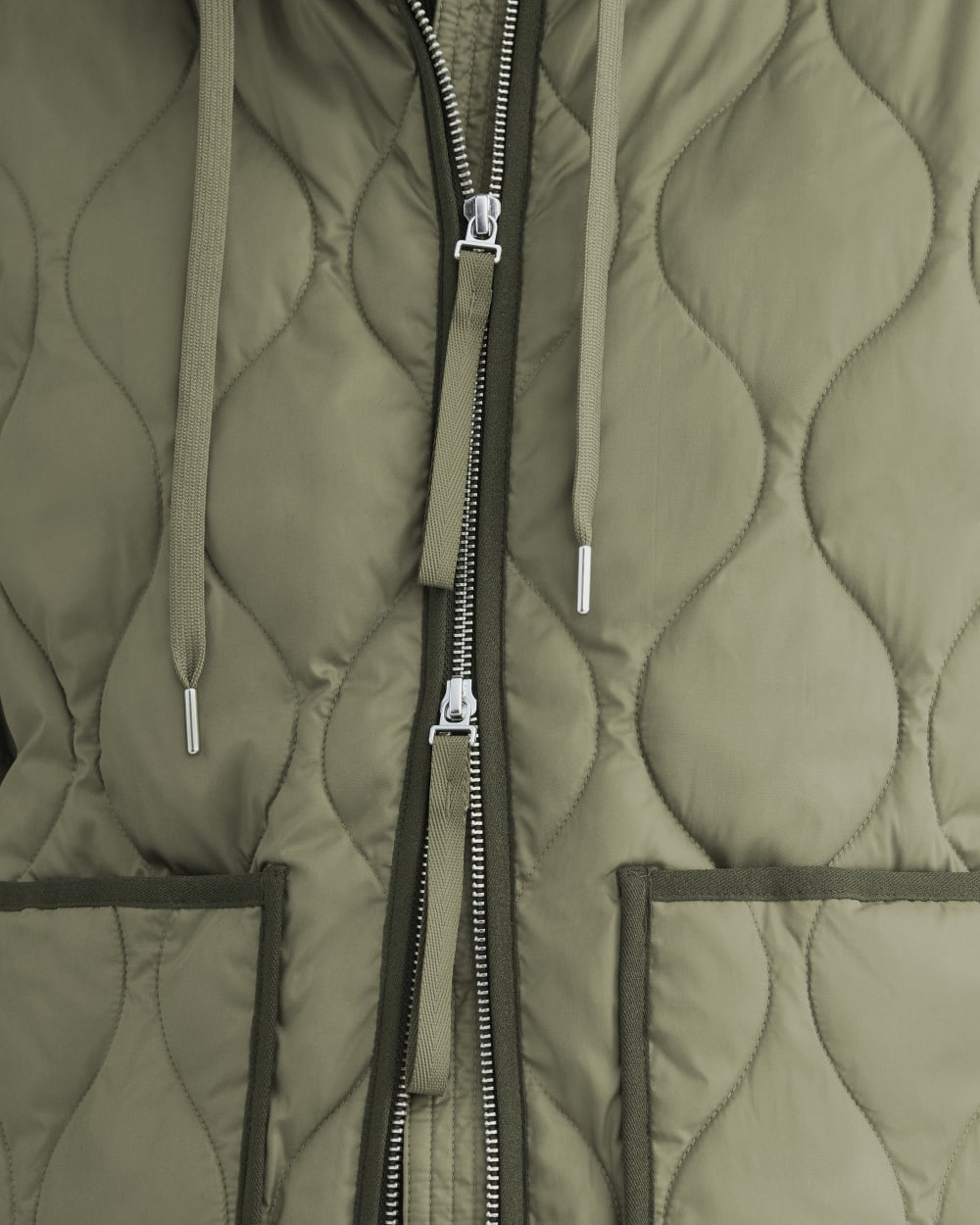 ReNew Quilted Hooded Liner | Lichen Green