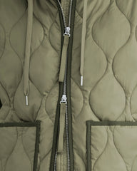 ReNew Quilted Hooded Liner | Lichen Green
