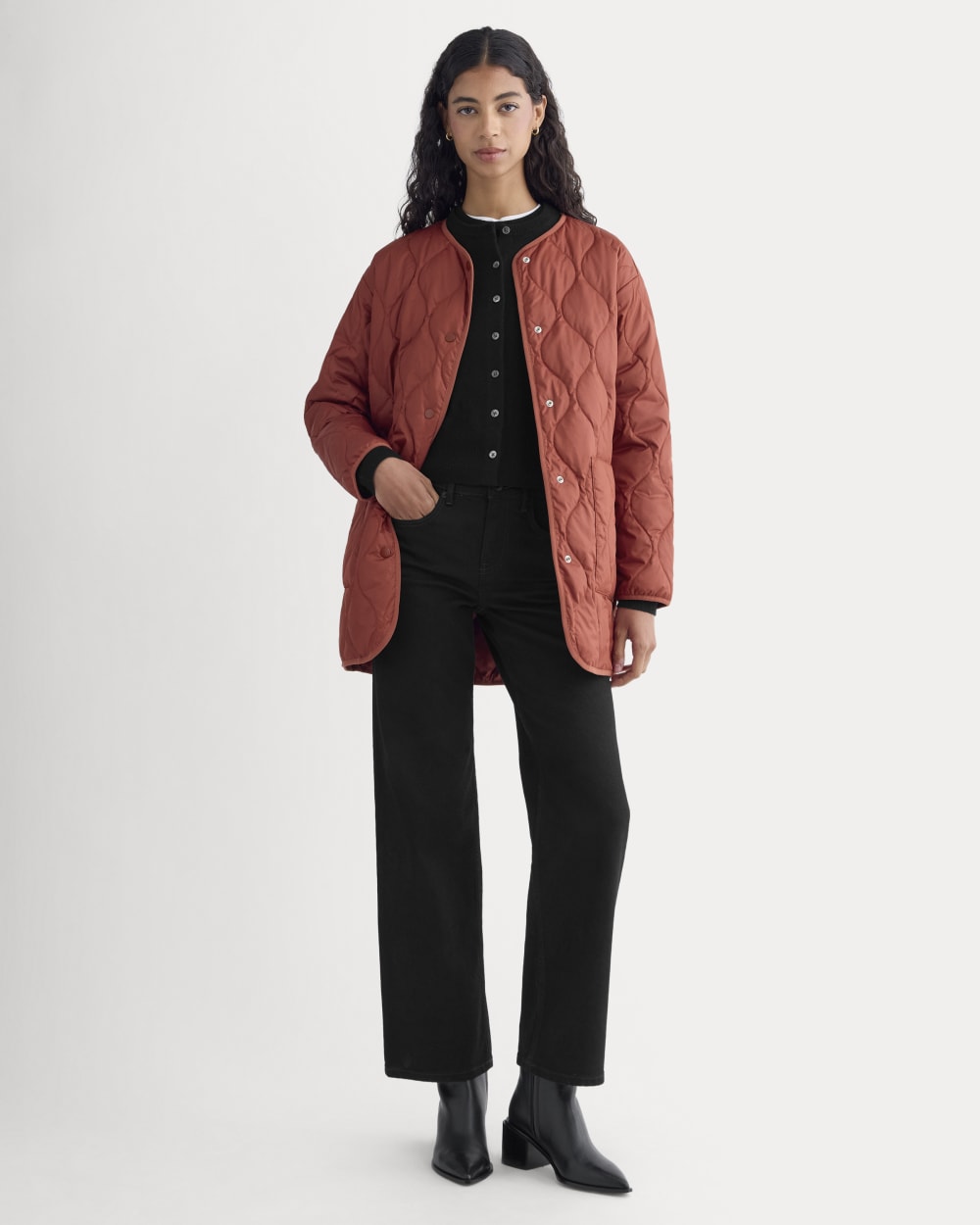 The Quilted Liner | Merlot