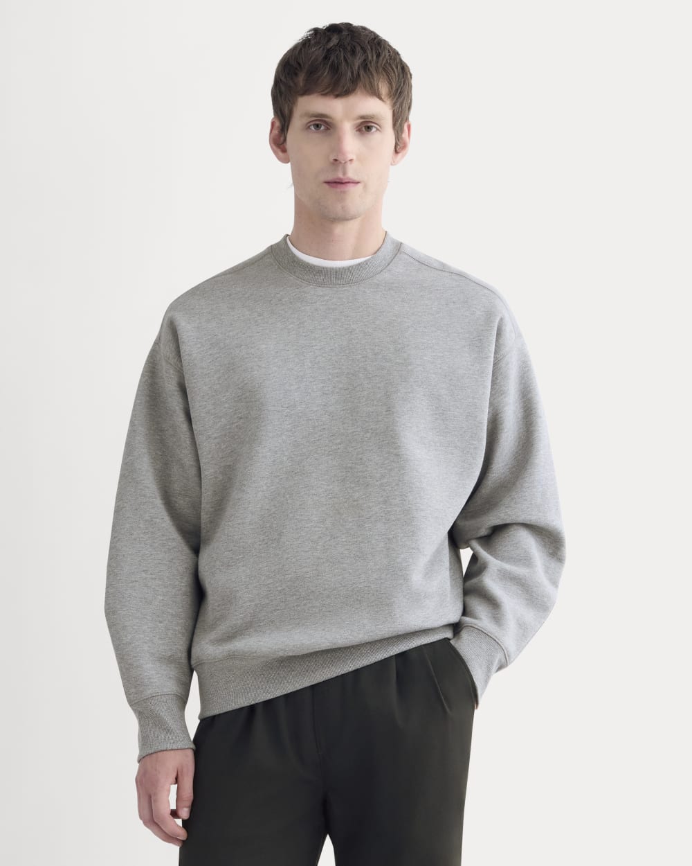 Luxe Fleece Crew Pullover | Vintage Heather Grey