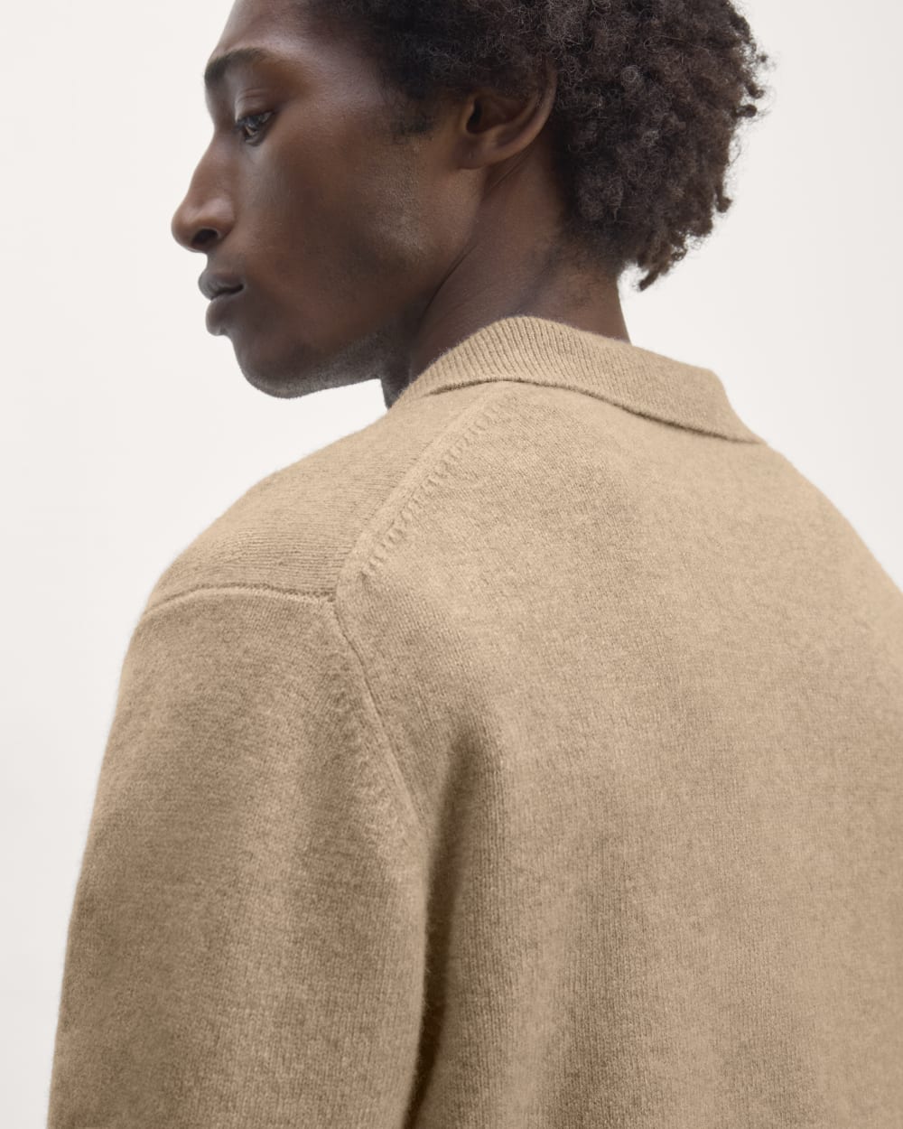 The Classic Polo in Luxe Merino | Oat Melange