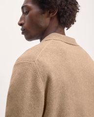 The Classic Polo in Luxe Merino | Oat Melange