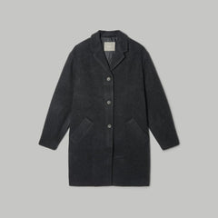The Italian ReWool® Cocoon Coat | Heathered Black