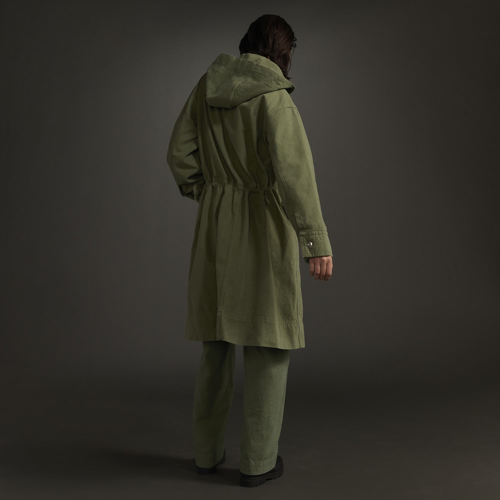 The Canvas Organic Cotton Parka | Forest Green