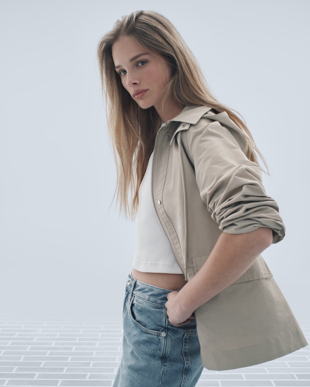 The Short Anorak | Trench Coat Khaki