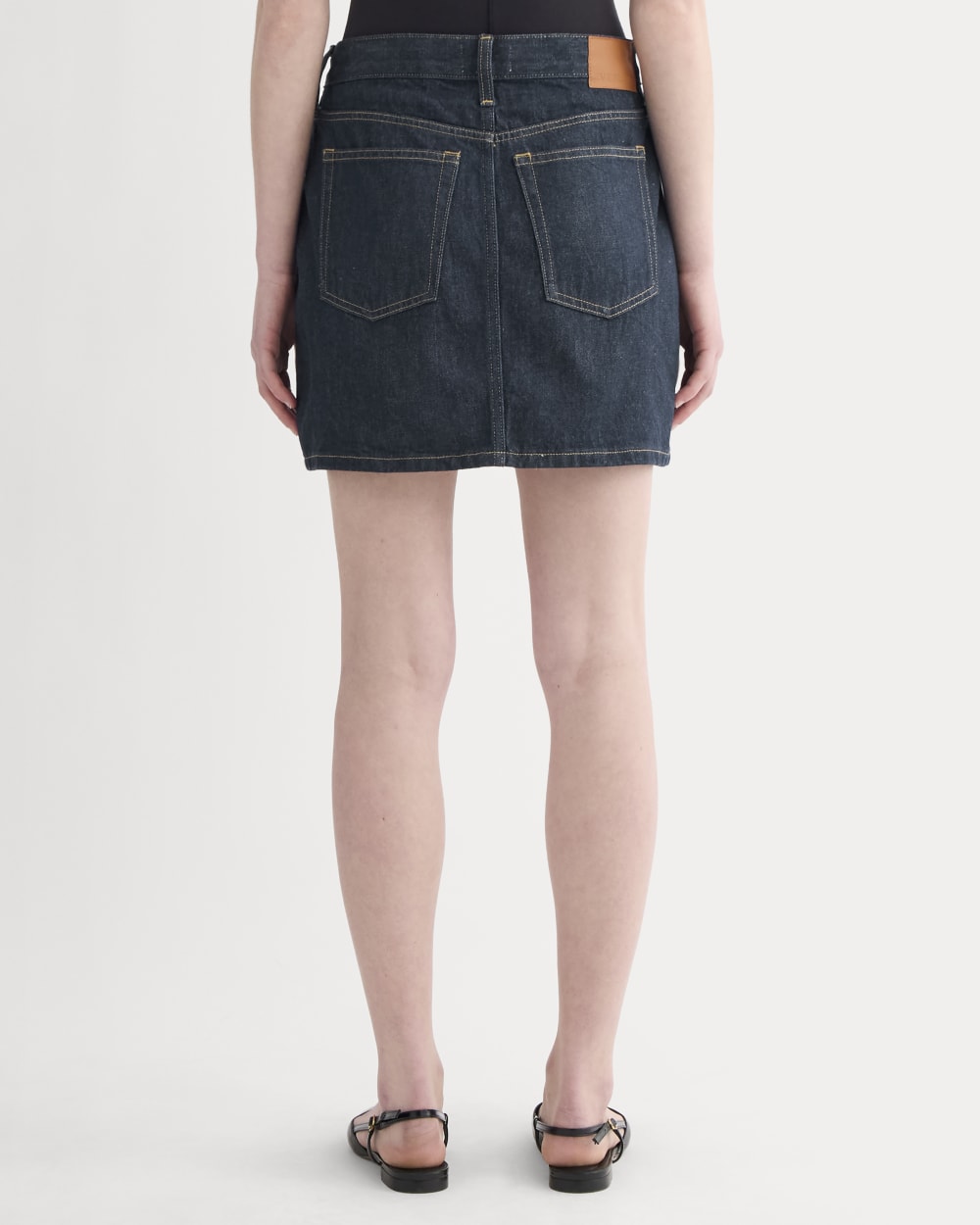 The Denim Mini Skirt | Dark Indigo