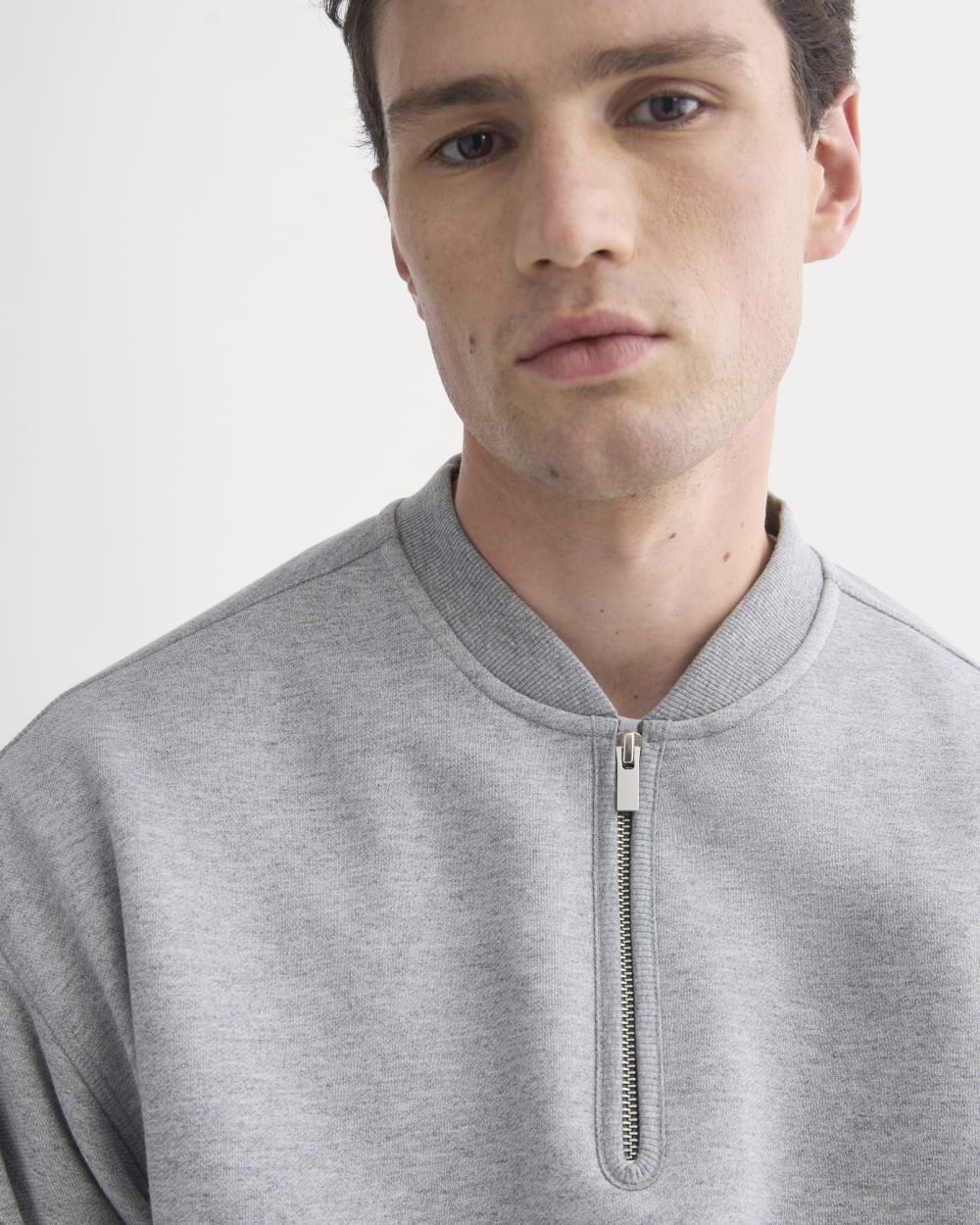 Luxe Fleece Half-Zip Pullover | Vintage Heather Grey