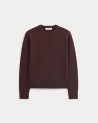 Cashmere Slim Crew Sweater | Wine