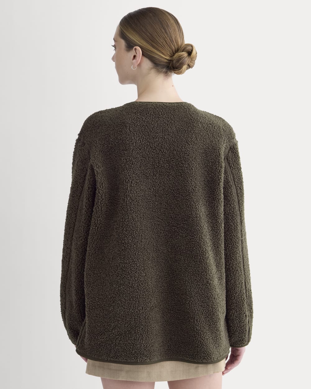 Reversible Teddy Jacket | Coffee Bean