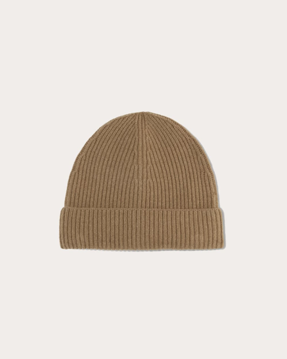 The Cashmere Ribbed Beanie | Tiger's Eye