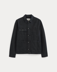The Denim Utility Jacket | Black