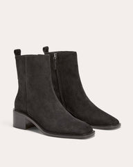 The City Boot | Black Suede