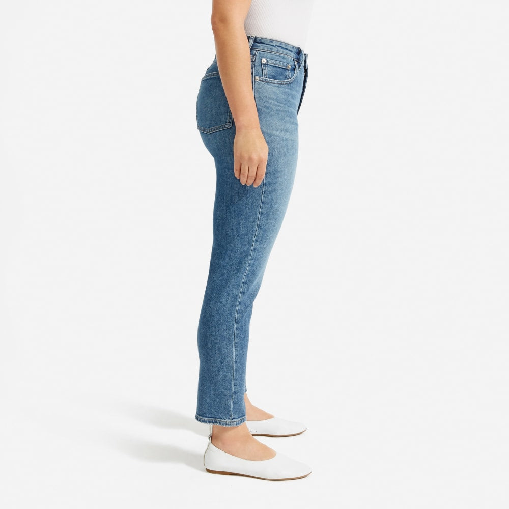 The Super-Straight Jean | Medium Blue Wash | Ankle