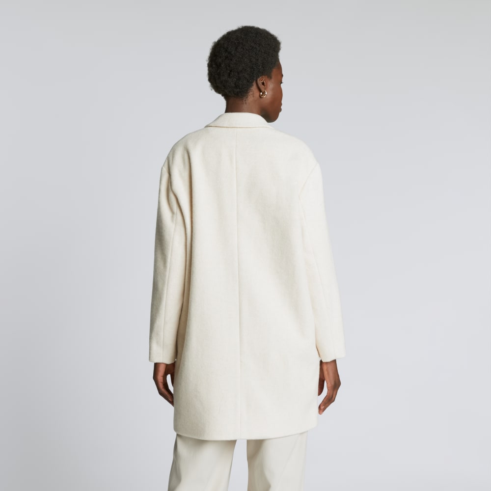 The Italian ReWool® Cocoon Coat | Cream