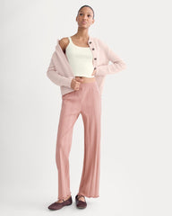 Lounge Rib Pant | Ash Rose