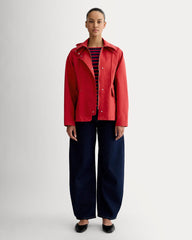 The Short Anorak | Berry Red