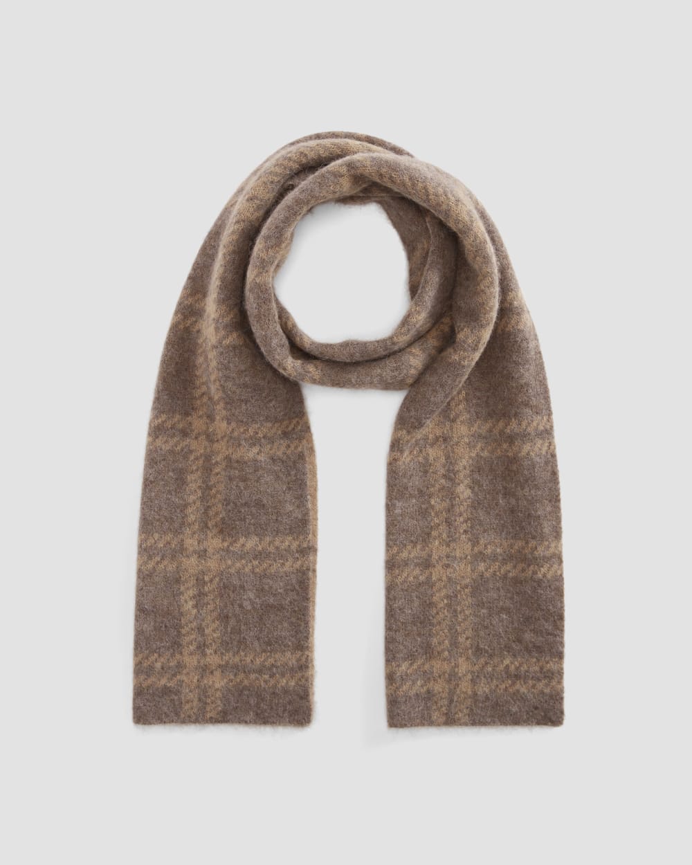 The Alpaca Patterned Scarf | Cocoa / Tiger's Eye