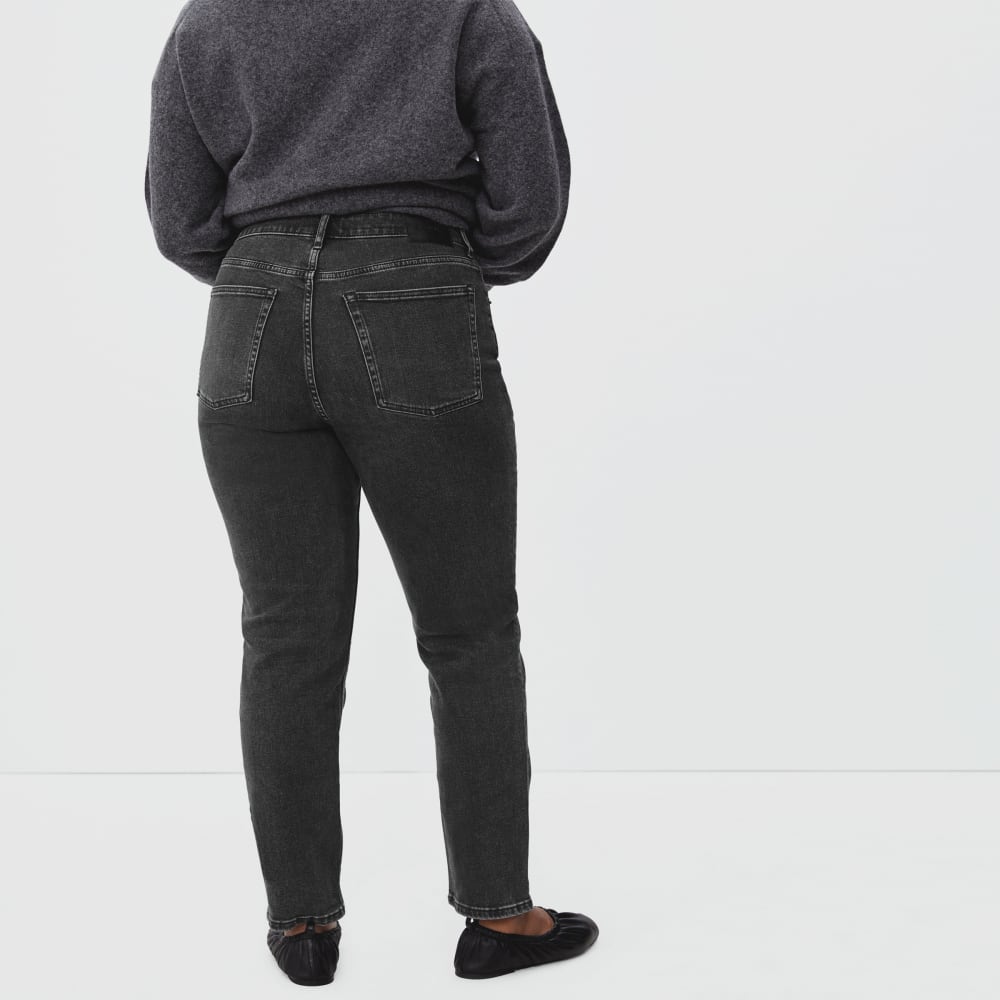The Curvy Cheeky® Straight Jean | Washed Black | 28.5" Inseam