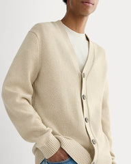 The Classic Cardigan in Everyday Cotton | Desert Sand / Natural