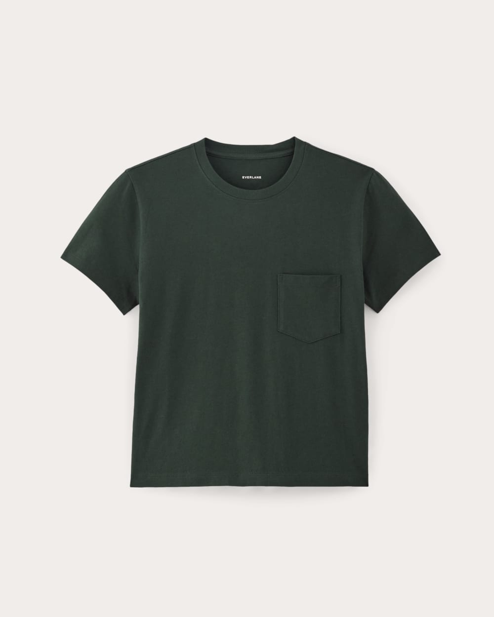 The Box-Cut Tee in Essential Cotton | Scarab | Pocket