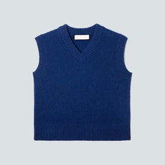 The Cashmere Vest | Bright Navy