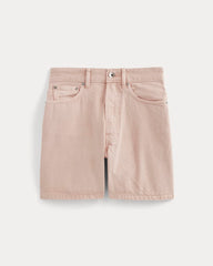 The A-Line Denim Short | Garment-Dyed Pink