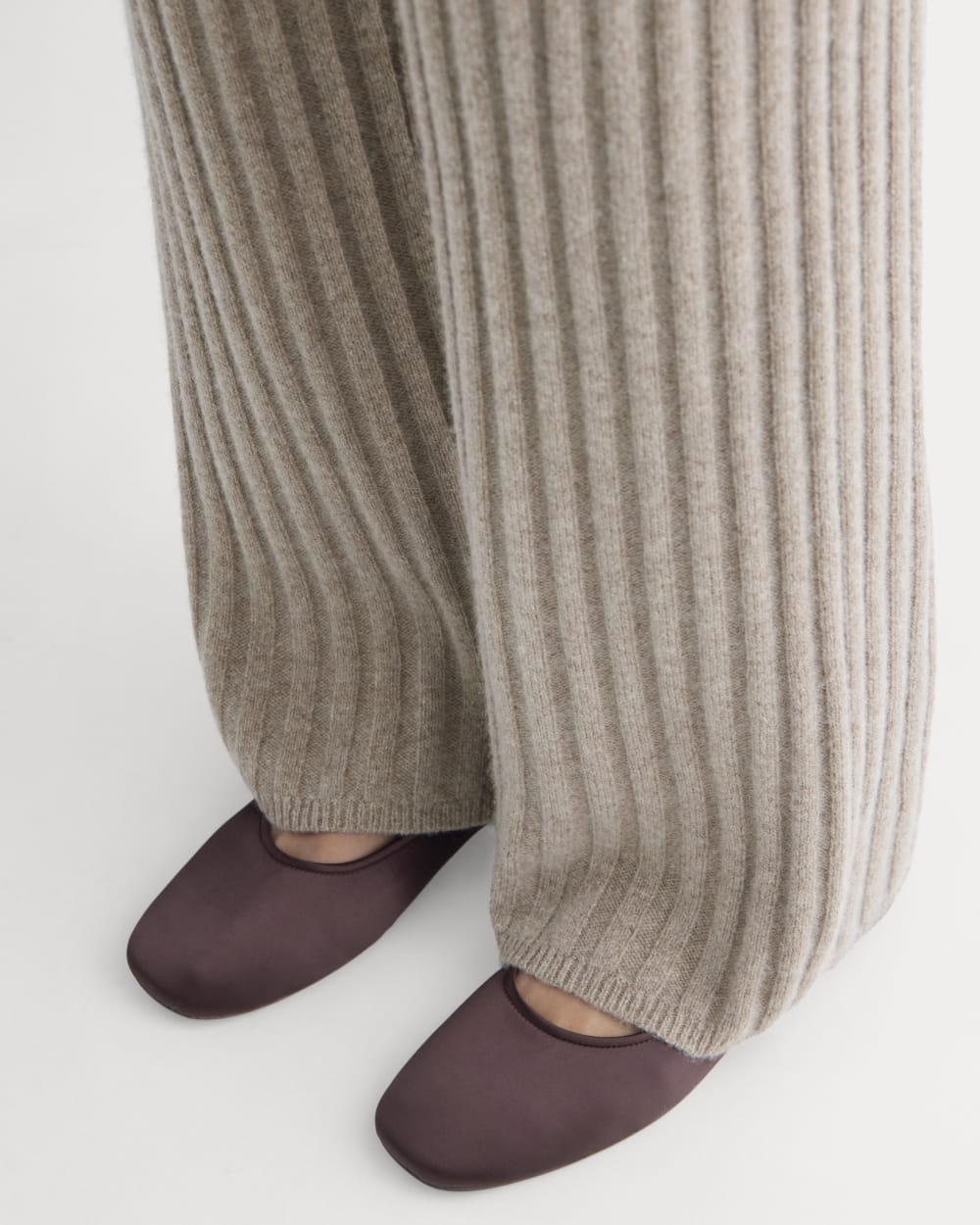 Straight-Leg Pant in Wool Cashmere | Oatmeal