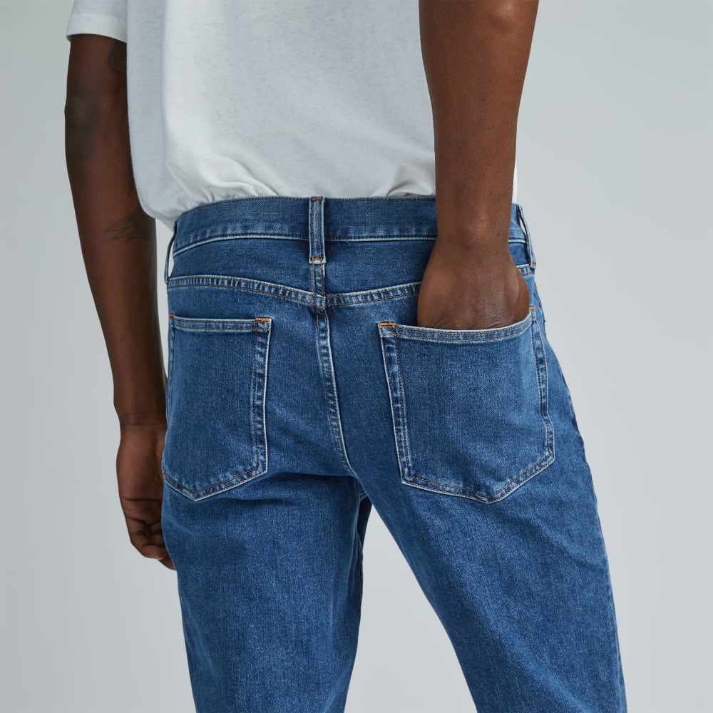 The Slim 4-Way Stretch Organic Jean | Uniform  | Marine