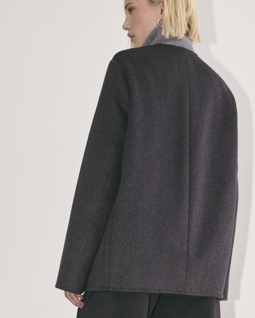 The October Coat | Dark Charcoal Melange