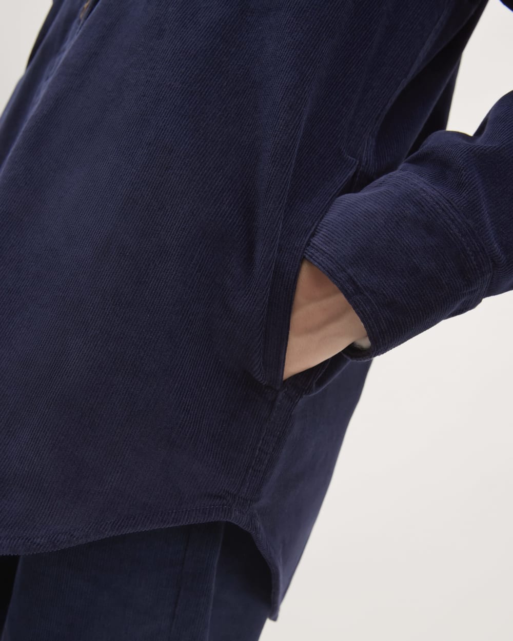 The Corduroy Oversized Shirt Jacket | Navy