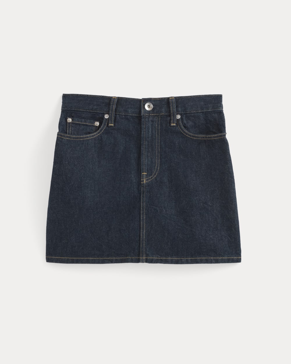 The Denim Mini Skirt | Dark Indigo