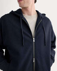 Luxe Fleece Full-Zip Hoodie | Deep Navy