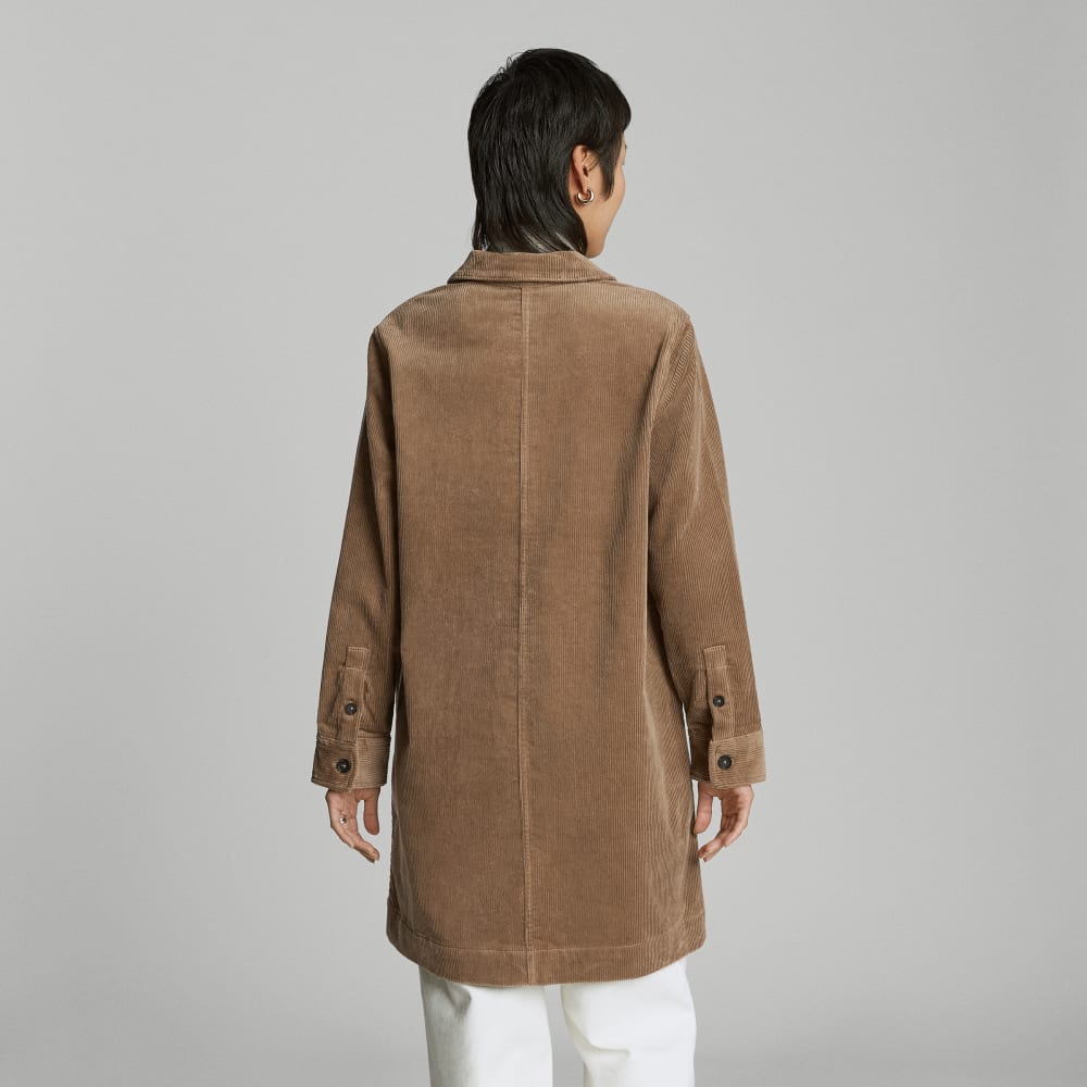 The Corduroy Long Shirt Jacket | Toasted Coconut