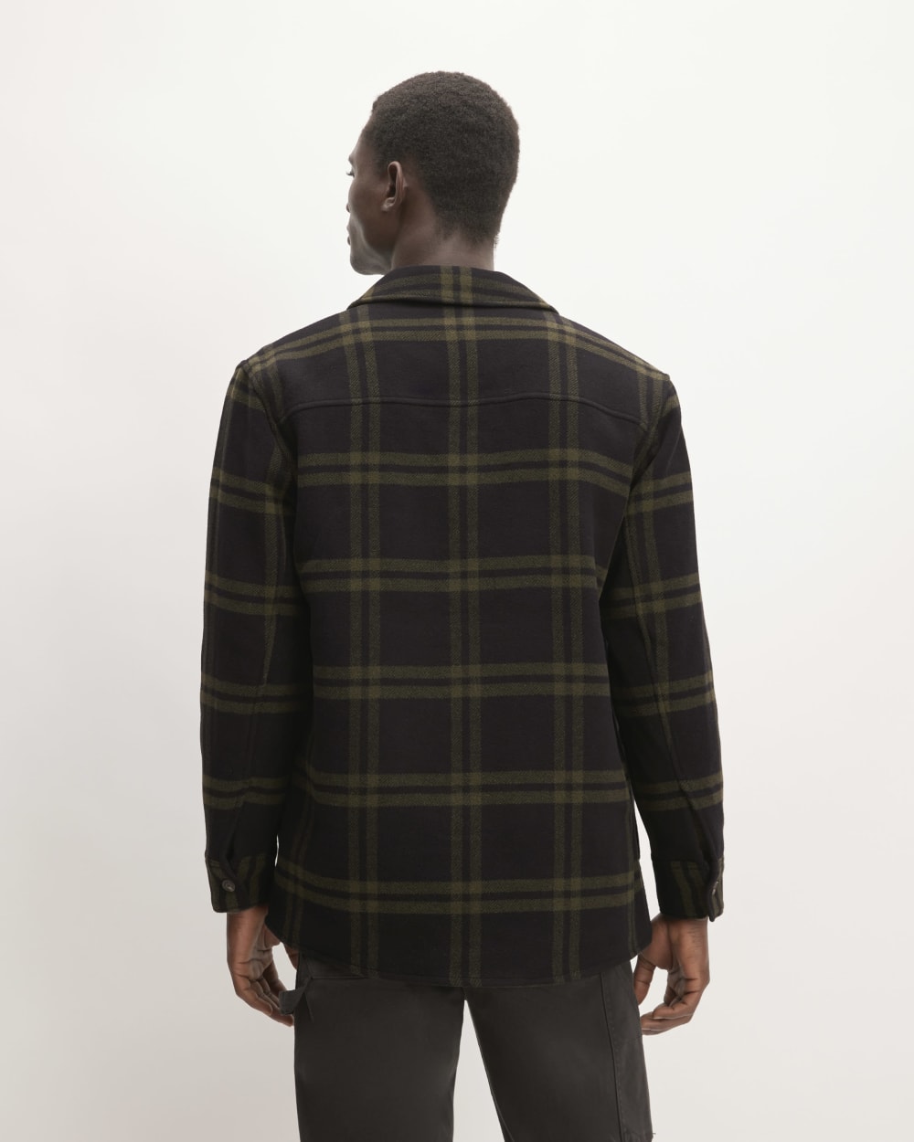 The ReWool® Oversized Shirt Jacket | Black / Olive