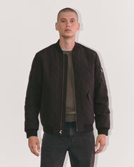 The Quilted Bomber | Black