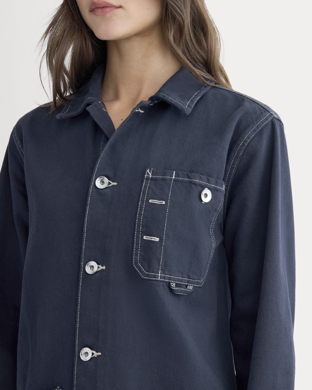 The Denim Chore Jacket | Garment-Dyed Navy