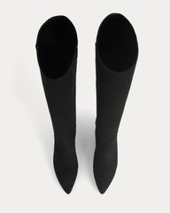 Studio Knee-High Boot | Black Suede