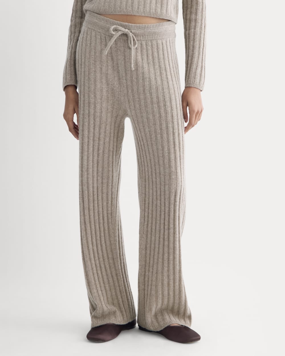 Straight-Leg Pant in Wool Cashmere | Oatmeal