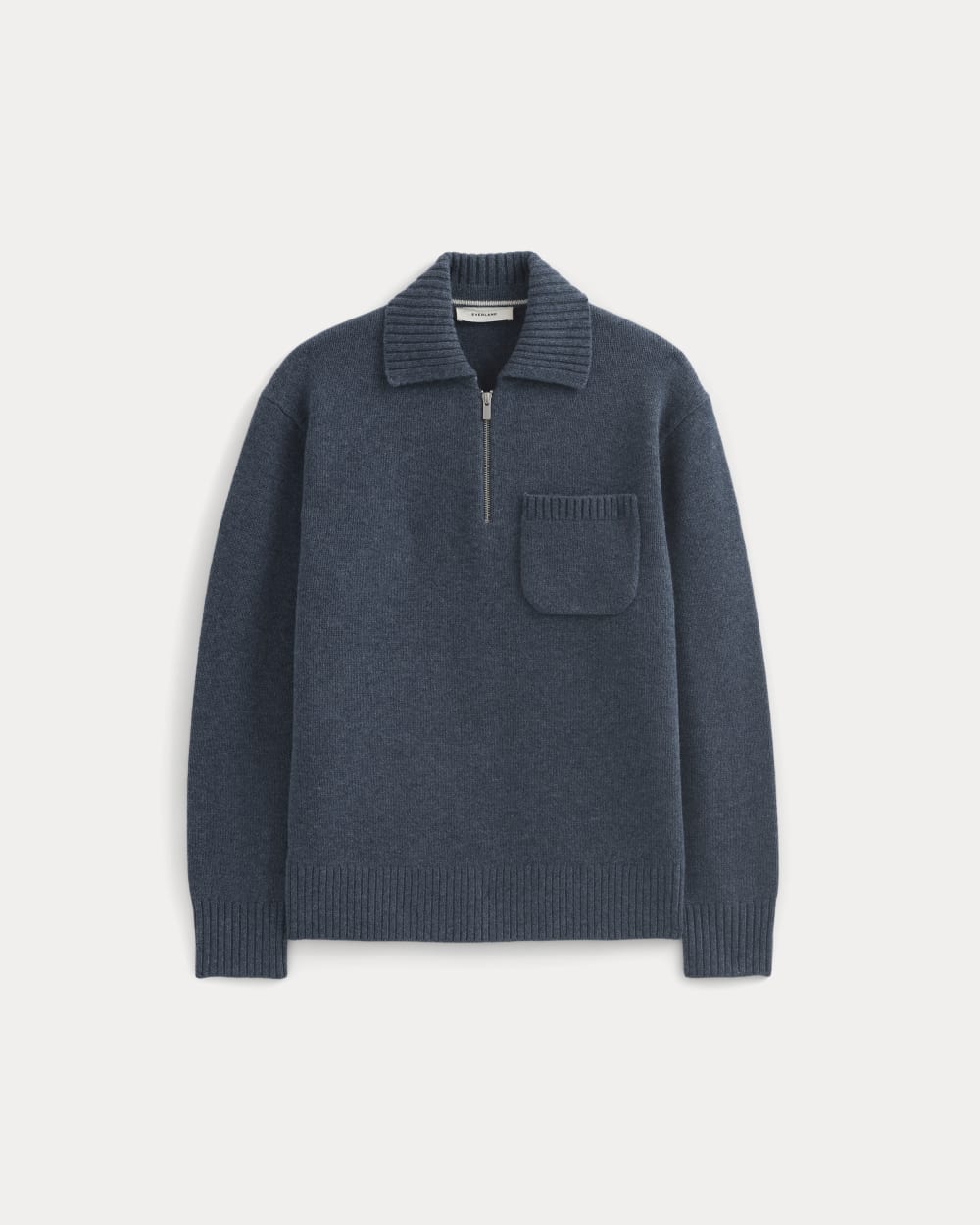 Luxe Merino Quarter-Zip Pullover | Heather Midnight Navy