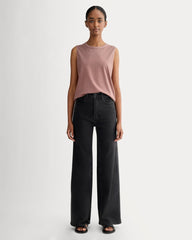 The Boyfriend Tank in Essential Cotton | Brown Garment Dye