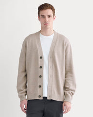 The Classic Cardigan in Everyday Cotton | Heathered Oatmeal