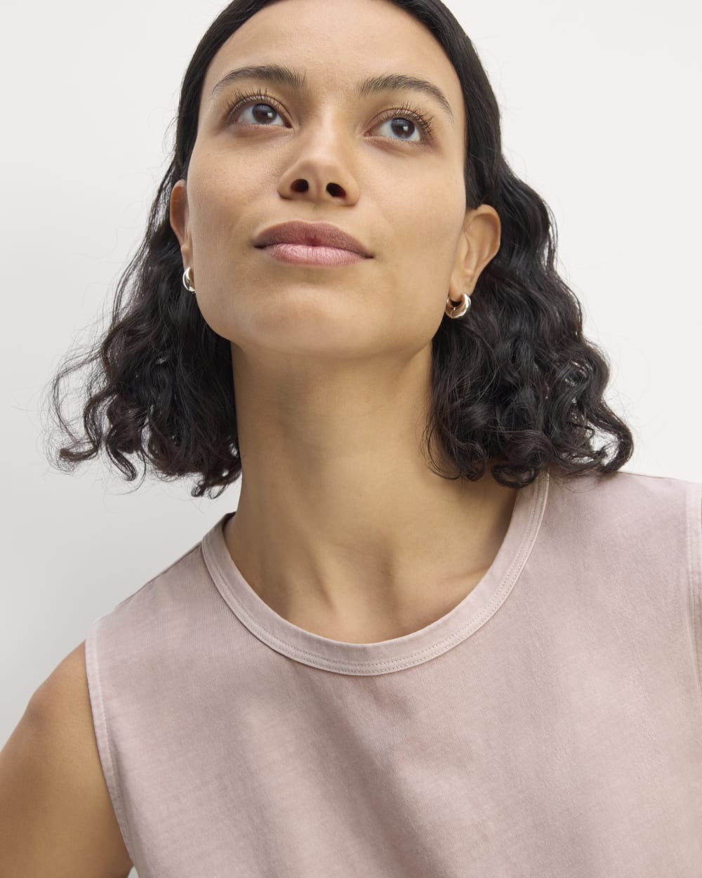 The Boyfriend Tank in Essential Cotton | Dusty Rose