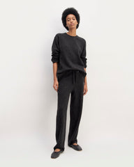 The Cozy-Stretch Straight-Leg Sweatpant | Charcoal