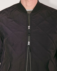 The Quilted Bomber | Black