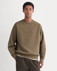 Luxe Fleece Crew Pullover | Deep Taupe