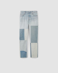 The '90s Cheeky® Mended Jean | Patched Indigo | 26.5" Inseam