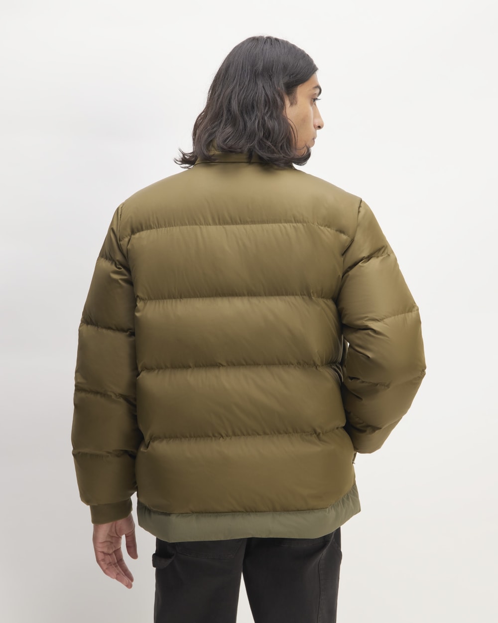 The ReNew Short Puffer | Kalamata / Beech