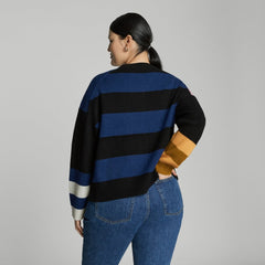 The Cashmere Patchwork Sweater | Multi Stripe