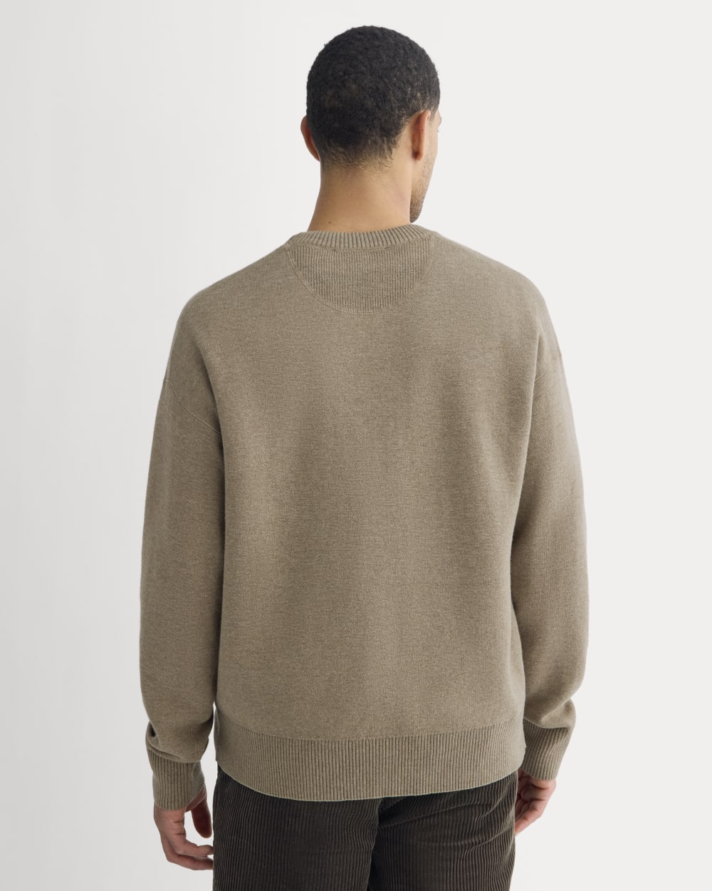 Luxe Merino Double-Knit Sweater | Taupe Melange